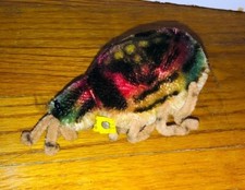 Vintage Steiff Spidy Spider 1960 2312,00 Mohair Plush Button Name Tag