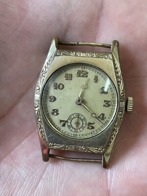 Vintage Art Deco Tank Watch Manual Swiss Made Service Just  display picture 3