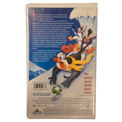 The Pebble And The Penguin VHS 1995 Clamshell Case Martin Short Tim Curry - Picture 9 of 10