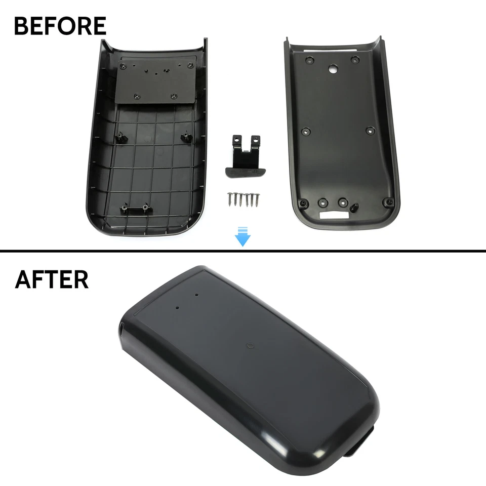 Center Console Armrest Cover Lid Kit FOR 2002-2009 GMC Envoy Chevy Trailblazer - Image 4 of 4