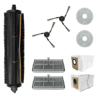 Sweeping Robot Rolling Side Brush Filter Cartridge Dust Bag Mop for MIJIA M40