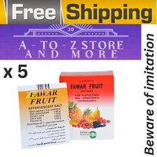 5X Effervescent Salt for Flatulence & indigestion Fawar Fruit 6 Sachetsفوار فروت