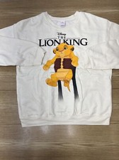 Disney Lion King Sweater Teen Girls XL Fleece Crew Neck Pullover Sweatshirt