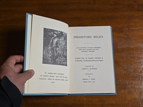 Prehistoric Relics by Warren K. Moorehead HC/DJ Illustrated 1972 3rd printing - Photo 8/16