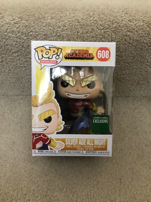 Funko Pop My Hero Academia Silver Age All Might Metallic Barnes