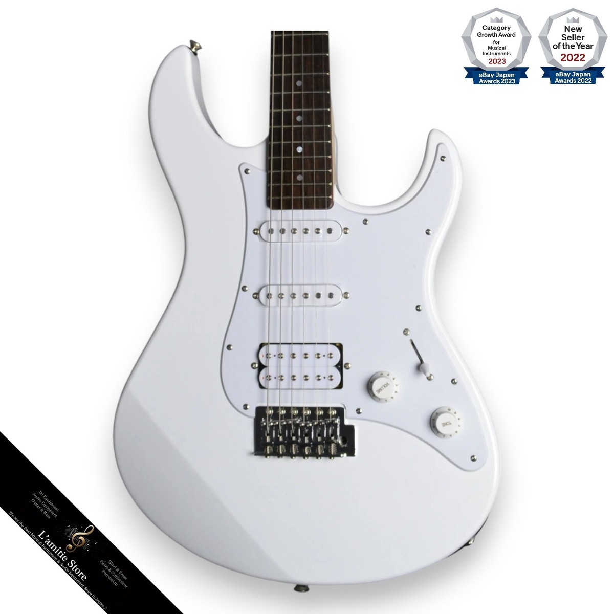 Yamaha PAC012 Electric Guitar White JP Musical Instrument American