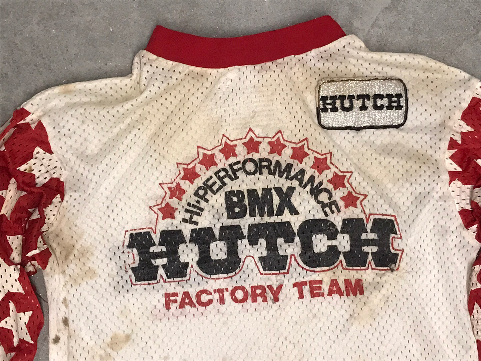 Vintage HUTCH BMX Factory Team Hi Performance Shirt OG HUTCH PATCH Old
