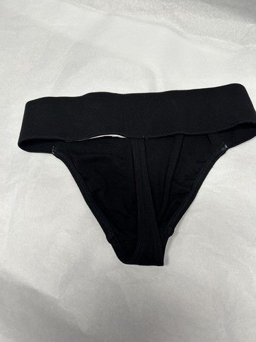 Capezio Mens Low Rise Thong Brief Black Sz L - Picture 2 of 3