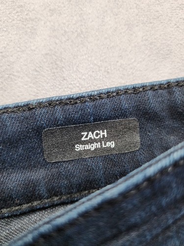 Mavi Jeans Men's 33x30 Blue Denim Stretch Dark Wash Zach Straight Leg Dark NWT - Picture 7 of 12