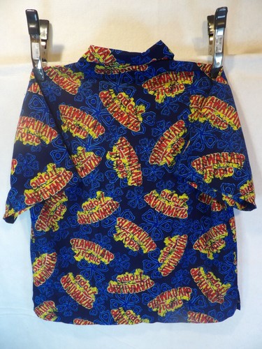 Hawaiian Tropic Shirt Mens Size XL All Over Print Short Sleeve Polyester - Picture 3 of 8