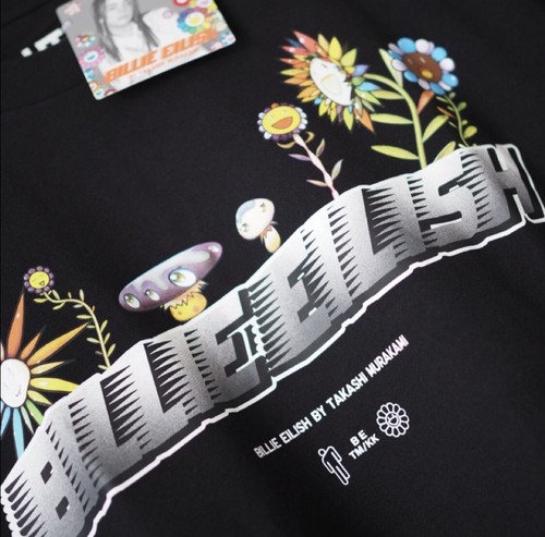 Takashi Murakami x Billie Eilish x Uniqlo NEW Black 2020 T-Shirt Tee Size Medium - Picture 2 of 5
