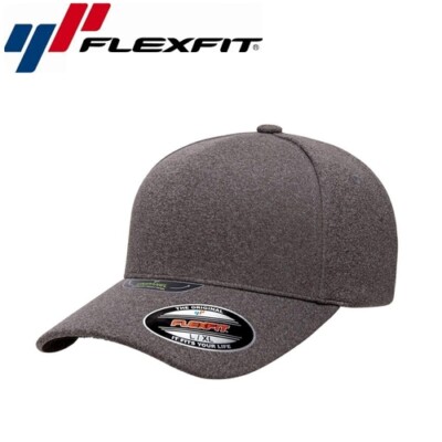 Flexfit 110F One Ten Snapback Red Baseball Cap S/M Heather Grau