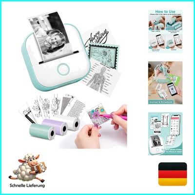 Kompakter Tragbarer Thermodrucker für Notizen und Fotos - Bluetooth Verbindung