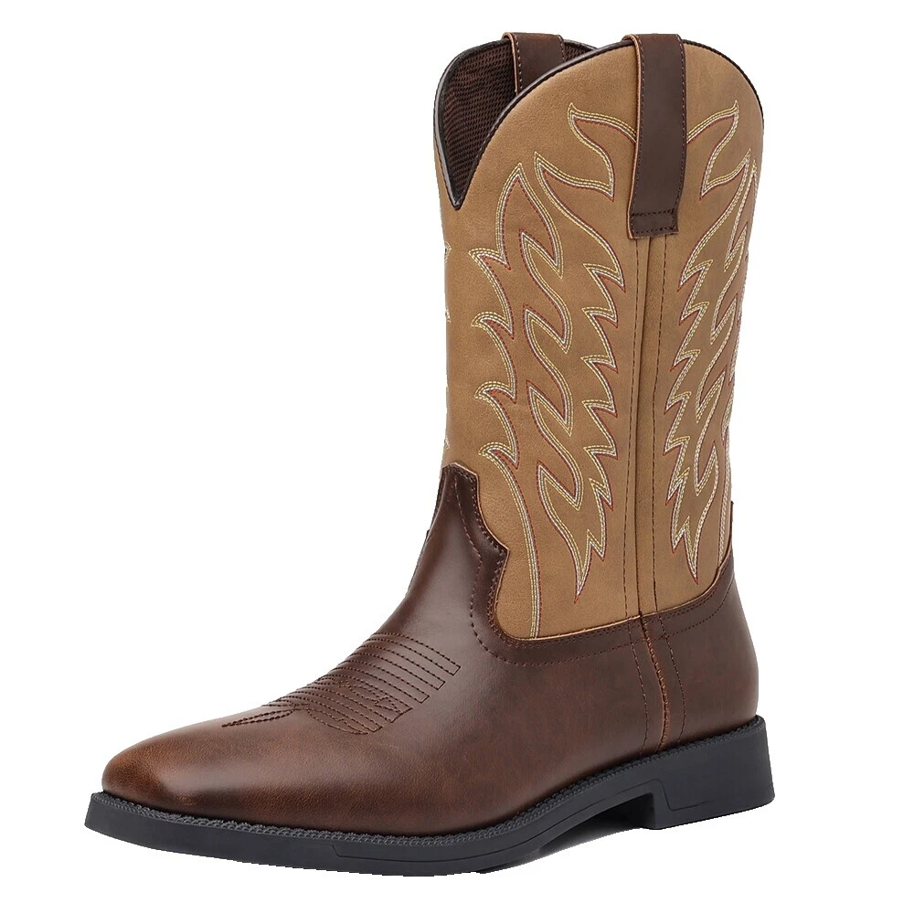 Мужские ковбойские сапоги из искусственной кожи вестерн