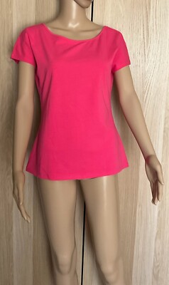 Max&Co Stretch Baumwolle T-Shirt. Woman, pink, Gr. M Donna T-Shirt aus Baumwolle, rosa