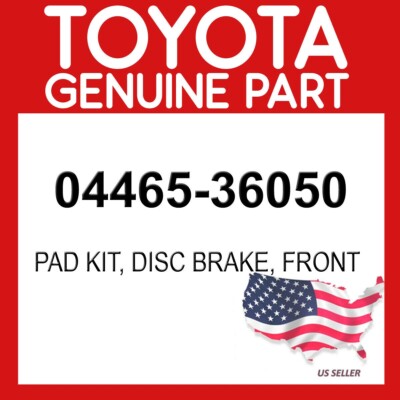 Toyota Genuine 04465-36050 Pad Kit Disc Brake Front 0446536050 OEM