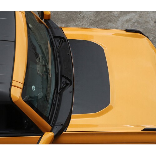 Black Engine Hood Sticker Decorative Decal Vinyl Cover For Ford Bronco 2021 2022 - Picture 7 of 9