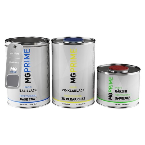 Kit Vernice Auto MG PRIME Per Toyota 8X8 Dark Blue Mica – 1L Base + 1L Trasparente 2K + 500 Ml Indurente, Pronto All'uso, Made In Germany