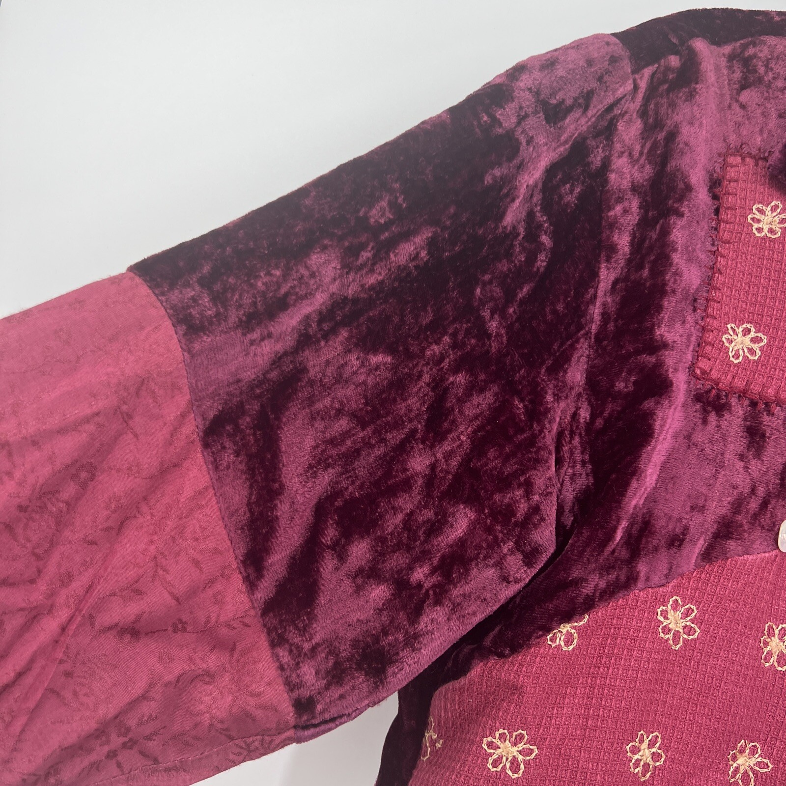 Vintage Casual Design Patchwork Jacket Mother Of … - image 3