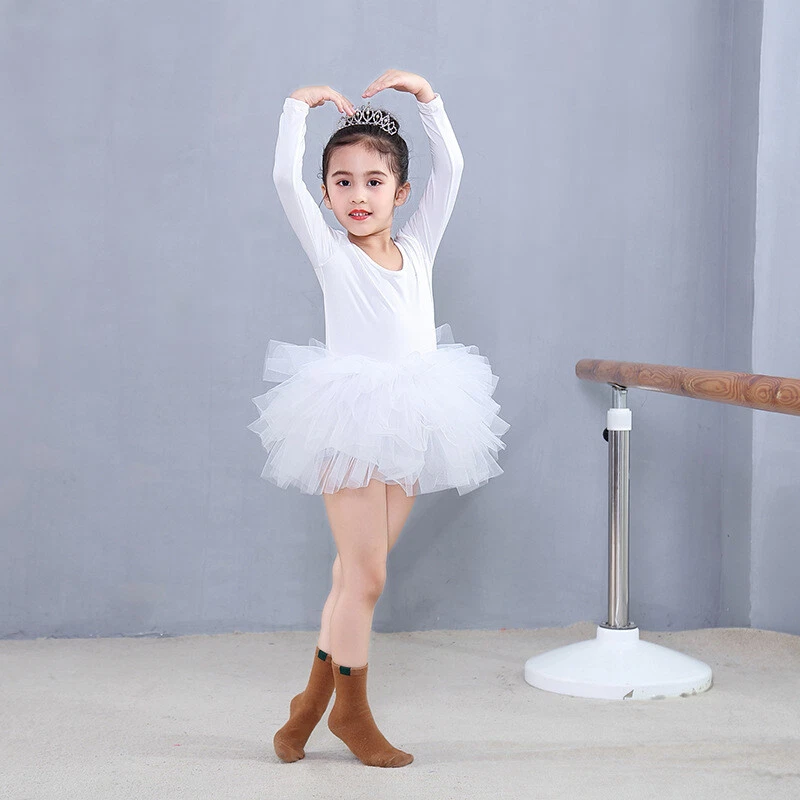 Girls Kid Ballet Tutu Dress Skirt Gymnastics Leotard Dancewear Ballerina Costume - Image 3 of 4