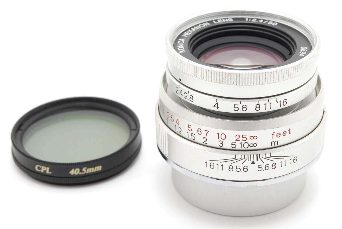 KONICA HEXANON LENS 50mm F2.4 Lマウント L39 Konica Hexanon 50mm F2.4 Limited Standard Prime Lens L39