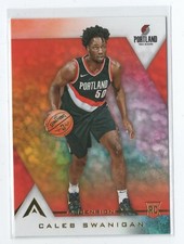 2017-18 Ascension RC #120 CALEB SWANIGAN, PORTLAND TRAIL BLAZERS Dribbling