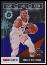 2019-20 Hoops Premium Stock #13 Russell Westbrook Lights Camera Action Purple