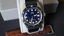 Oris 65 Automatic 42mm case Blue date @3 Diver watch 01 733 7720 4055-07 5 21 45 17