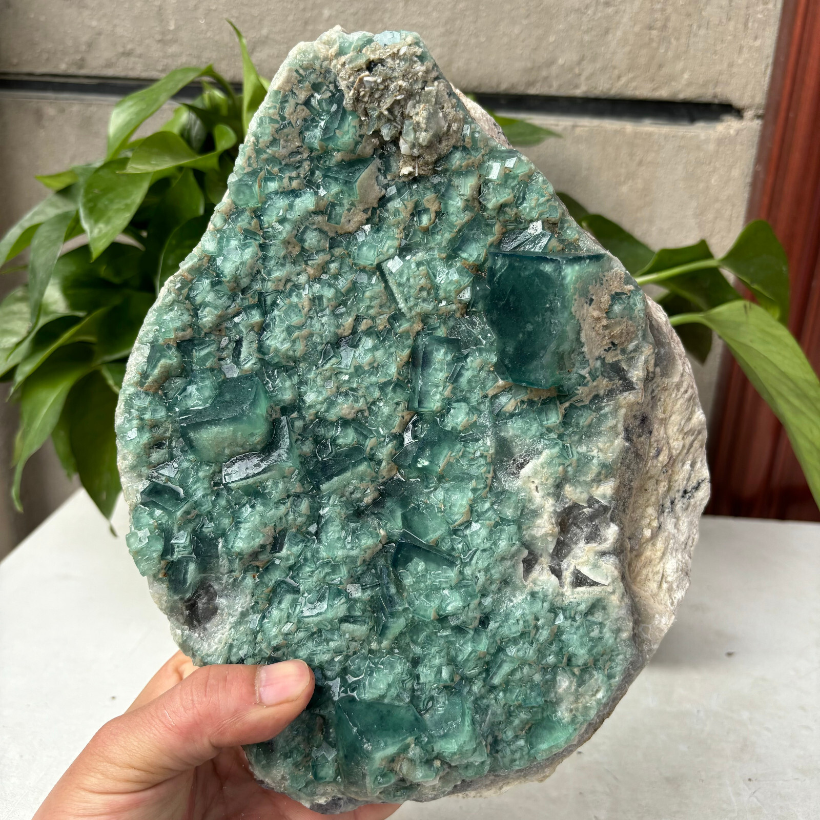 3250g Stunning Green Fluorite Crystal Mineral Specimen for Healing & Collection  