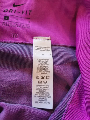 Nike Girls Leggings Dri-fit Performance Wear Size Large Pants Fuscia Sports - Picture 8 of 11