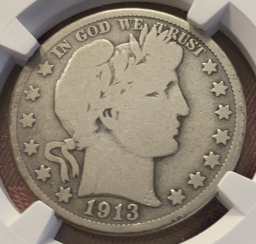 1913 BARBER HALF DOLLAR - NGC G 6