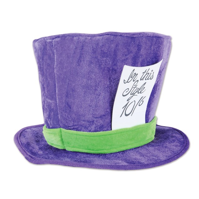 Beistle 60059 Plush Mad Hatter Hat 