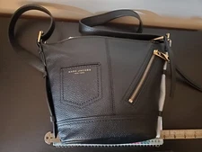 New Marc Jacobs New York Rider Shoulder black leather bag
