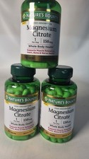 Magnesium Citrate 150 mg, Whole Body Health 3 Bottles X 90 Capsules Exp: 06/2028