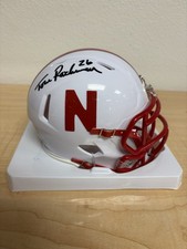 Tom Rathman Nebraska Cornhuskers autographed signed Speed Mini Helmet Beckett