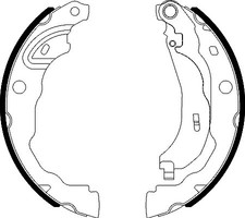 TEXTAR Bremsbackensatz Hinterachse u.a. für DACIA, RENAULT
