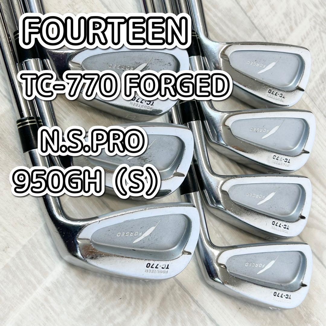 Fourteen TC-770 Forged Irons #4-9,Pw(7Clubs)/NSPRO 950GH/Flex