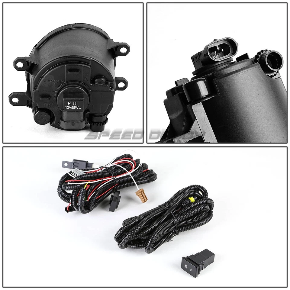 PARA 07-09 TOYOTA CAMRY LENTE ÁMBAR PARACHOQUES LUCES ANTINIEBLA CONDUCCIÓN CON BISEL + INTERRUPTOR Foto 4 de 4