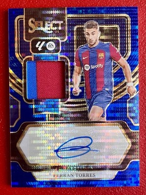 2023-24 Panini Select - Ferran Torres Patch Auto Blue Pulsar Prism Color Match