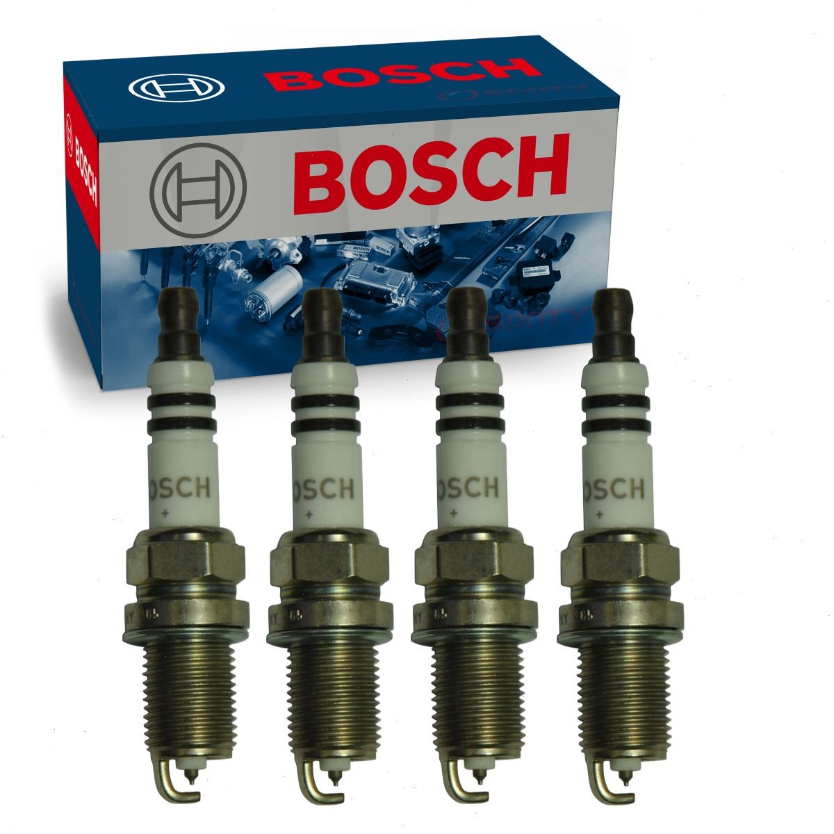 4 pc Bosch Double Platinum Spark Plugs for 1998 Subaru Forester 2.5L H4 qu