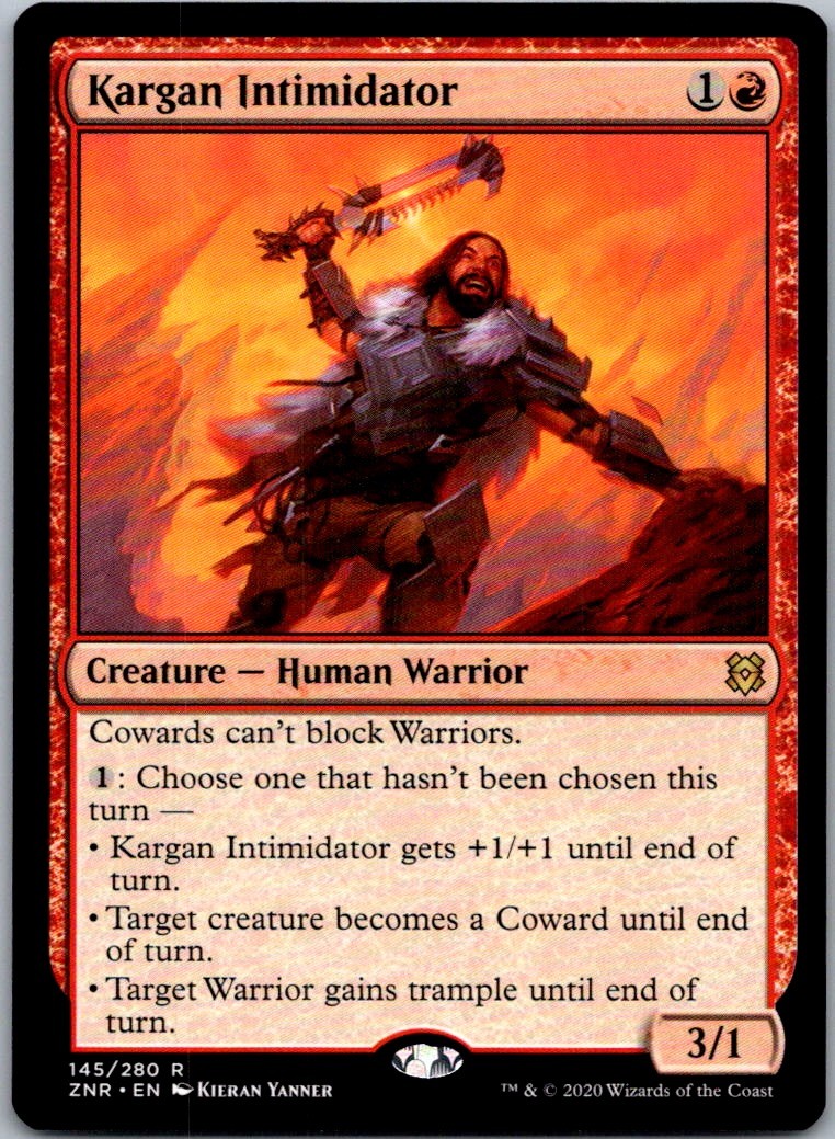 Kargan Intimidator R J25 #569 NM MTG Magic