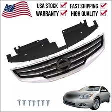 Front Bumper Grille Chrome For 2010 2011 2012 Nissan Altima Sedan 62070zx00a