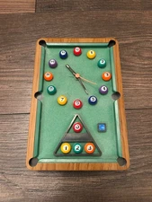 Melody Pool Table Alarm Clock - Novelty Pool Table Clock