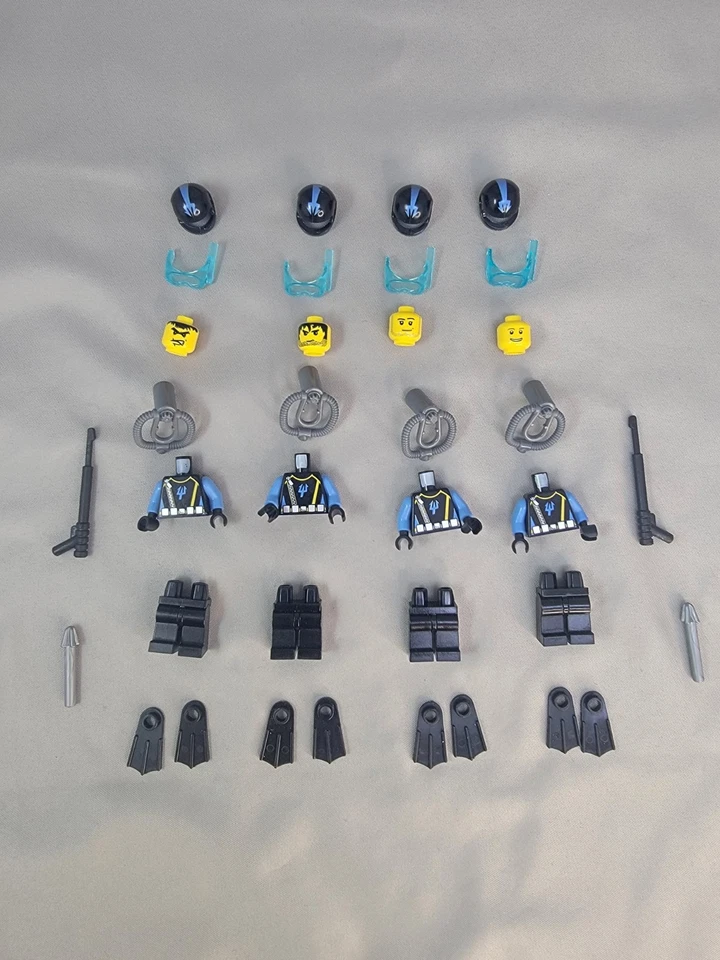 Lego City Aqua Raider Divers juego de 4 minifiguras Foto 3 de 3