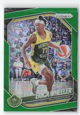 2025 Panini Prizm WNBA #125 Erica Wheeler Green Prizms Color Match