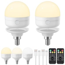 LGMCF Rechargeable Light Bulb E14 Dimmable Light Bulb with Magnetic Base
