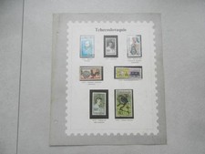 7 timbres Tchécoslovaquie