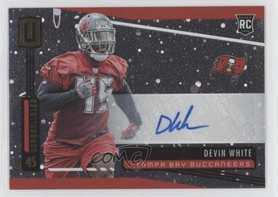 2019 Panini Unparalleled Rookie Cosmos Signatures Devin White #205 Auto 4f5