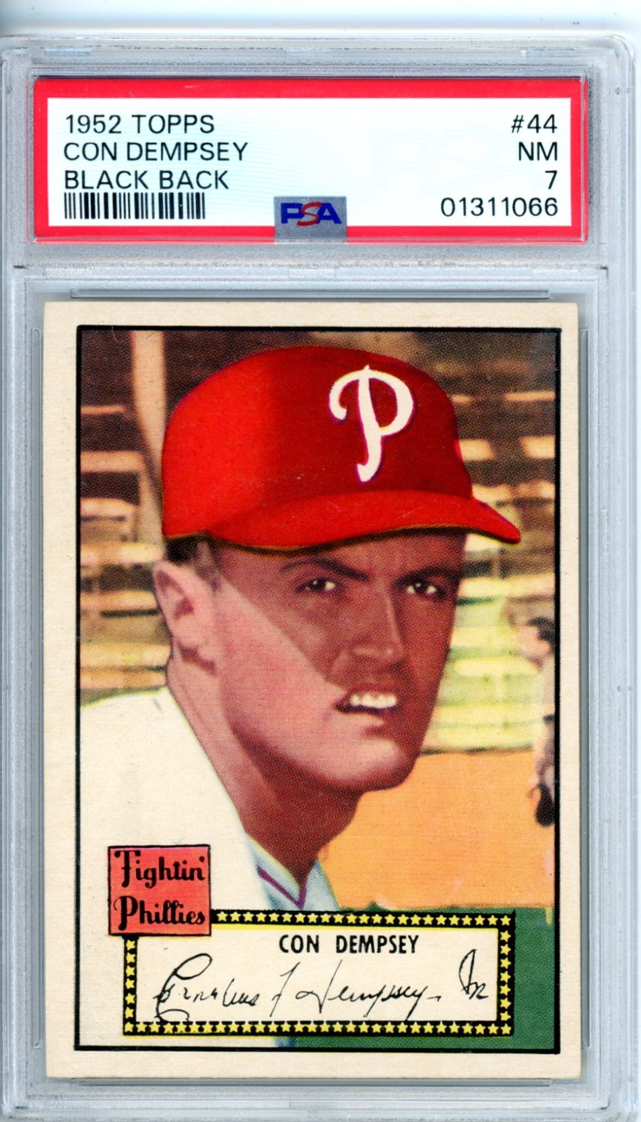 1952 Topps Con Dempsey Black Back #44  PSA 7