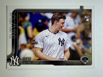 #ad 2025 Topps Golden Mirror Image Variations #337 Ben Rice Rookie RC SSP YANKEES $400.00